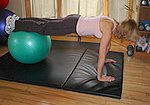 Jackknife crunch abdominal exercise